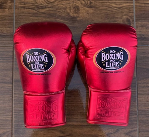 น็อคกิ้ง น็อคกิ้ง โน ไลฟ์ โปร ถุงมือชกมวยหนังแท้แบบผูกเชือกสไตล์เม็กซิกัน สำหรับทุกเพศ สีแดง / เขียว / น้ำเงิน - Product Image 2