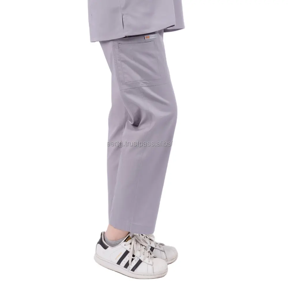 Wholesale medical Scrubs Pants women poly cotton print straight leg customized design make in Vietnam