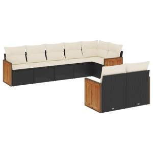 Conjunto de Sofás Negros para Jardín, Muebles de Patio - Product Image 2
