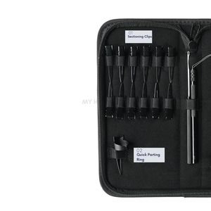 Kit d'outils professionnels pour extensions capillaires de salon avec pince de retrait de micro-perles, outil de crochetage capillaire, outil de bouclage capillaire et pinces à anneaux de séparation - Product Image 3