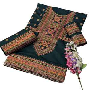 Nieuwe collectie zomerkleding uitverkoop Pakistaanse topverkopers 3-delige Salwar Kameez ongestikte Lawn stof damespak - Product Image 1