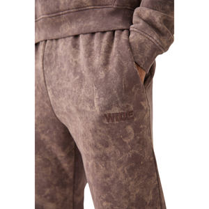 ชุดเซ็ตฮู้ดดี้และกางเกงวอร์มผู้ชายแบบย้อมสีเอซิด ปักลายเสื้อฮู้ดดี้ กางเกงจ็อกเกอร์ ชุดสองชิ้น สตรีทแวร์ ขายส่ง - Product Image 4