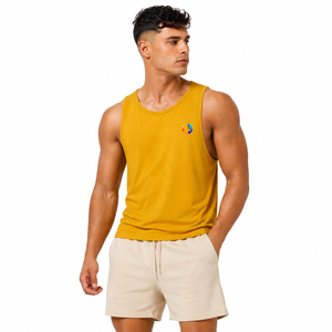 Modern casual design combines smooth fabric and Man Tank Top with steady comfort for <b>running</b> workouts plus sports practice - Product Image 1