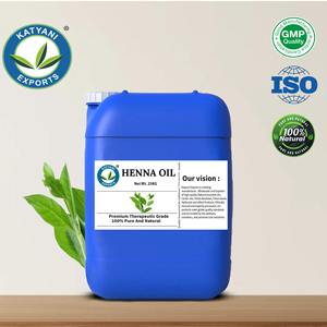 น้ำมันเฮนน่าบริสุทธิ์ 100% จากธรรมชาติ (Lawsonia inermis) ผลิตภัณฑ์เครื่องสำอางสูตรสกัดเย็น โดย Katyani Exports - Product Image 4