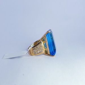 Anillo de Oro Amarillo de 14K para Mujer, Joya Sofisticada, Adorno de Moda para Uso Diario, Colección de Bodas - Product Image 3