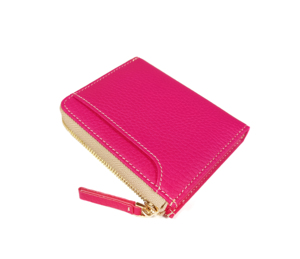 Highly Recommended Castello Unisex L-Shape <b>RFID</b> <b>Wallet</b> Genuine Italian Pebble Grain Leather Zipper Short Multiple Polyester - Product Image 4