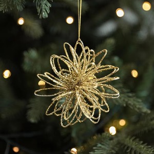 Creative metal holiday ornaments designed with snowflakes, Christmas trees, bells, <b>stars</b>, and festive symbolic patterns - Product Image 4