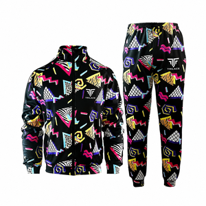 Custom Contrast Panels <b>Colour</b> Block Breathable Lightweight Nylon Windbreaker Full-Length <b>Sets</b> for Men Autumn TRACKSUIT - Product Image 1