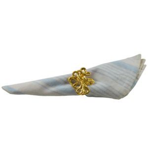Zikra Handicrafts Octopus Shaped Contemporary Metal Gold Plated Handmade Napkin Ring for Event Party Catering Decor - Product Image 1