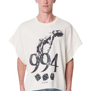 T-shirt graphique sans manches surdimensionné pour homme, col rond, imprimé numéroté, coupe ample, streetwear décontracté, vente en gros, personnalisé, tee-shirt de musculation tendance - Product Image 1