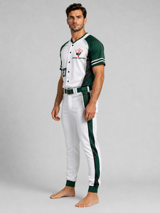 Premium Custom Baseball Uniform Breathable <b>Athletic</b> Baseball Jersey And Pants Designed For Maximum Comfort Flexibility - Product Image 3