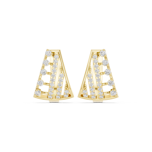 Pendientes de Aro Bali con Corona de Plata de Ley 925 Chapada en Oro de 18K y Circonita Brillante, Joyería de Lujo para Mujer - Product Image 3