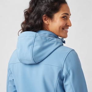 Chaqueta Softshell al por Mayor para Mujer, Impermeable, para Senderismo al Aire Libre, Fabricante Personalizado, Chaqueta Softshell con Capucha para Mujer - Product Image 3