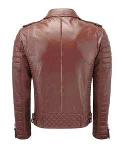 2026 New Arrival Men Genuine Leather <b>Jacket</b> Premium Quality Cowhide Leather <b>Biker</b> <b>Jacket</b> Manufacturer - Product Image 2