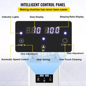 Macchina Commerciale per Margarita e Smoothie da 300W 110V in Acciaio Inossidabile, 6L/1.6 Galloni, Vasca Singola, 25 Bicchieri, per Snack - Product Image 5