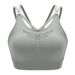 Top Fitness Bra High Impact Shockproof Hollow Out Sexy <b>Back</b> Adjustable Buckle Sports Running Bra Wholesale Ladies Sport - Product Image 3