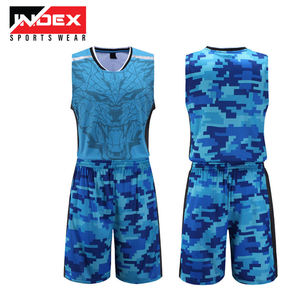 Ensemble de maillot de basket INDEX SPORTS WEAR Trout, sublimé, sans manches, anti-transpiration, uniforme unisexe adulte, vert 7 - Product Image 3