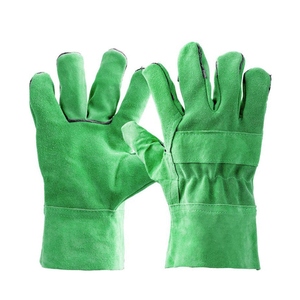 Gants de travail en cuir de vachette de haute qualité, résistants à l'abrasion et à la chaleur, pour la sécurité des mains et la protection au travail. - Product Image 5