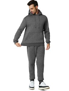 Conjunto Deportivo de Invierno Bordado Cómodo, 100% Algodón, Ropa Casual con Logotipo Frontal - Product Image 4