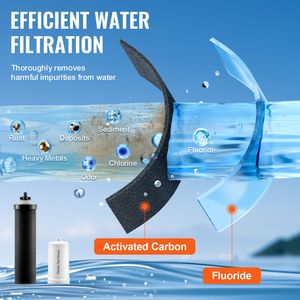 Éléments de purification de remplacement pour filtres à eau de 5 microns, compatibles avec la plupart des marques de systèmes de filtration d'eau par gravité - Product Image 4