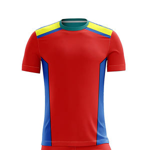 Ropa Deportiva, Jersey de Fútbol de Alta Calidad, 100% Poliéster, Manga Corta, Cuello Redondo, Uniforme de Fútbol en Venta a Bajo Precio - Product Image 3