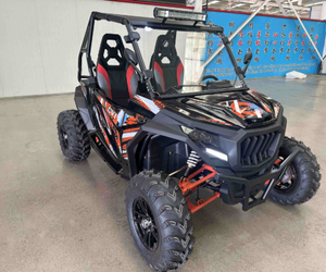 Vehículo Utilitario Automático de 350 CC, UTV de 110 CC con Motor de 4 Tiempos y Tracción en 2 Ruedas para Adultos, Buggy Todoterreno con Parabrisas - Product Image 3