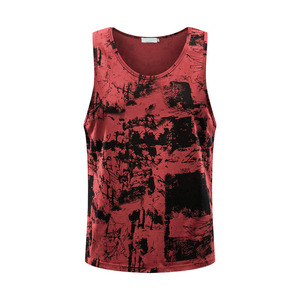 Camiseta sin mangas para hombre, tela suave, fácil de ajustar, ideal para entrenamiento y clima cálido. - Product Image 1