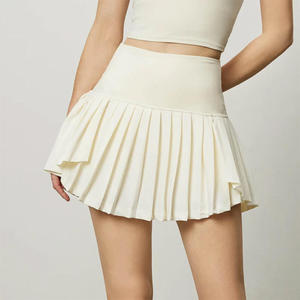 Falda de Tenis para Mujer, Elegante y Cómoda, Transpirable, de Cintura Alta, con Bolsillos, para Mujeres Activas, Falda de Voleibol - Product Image 4