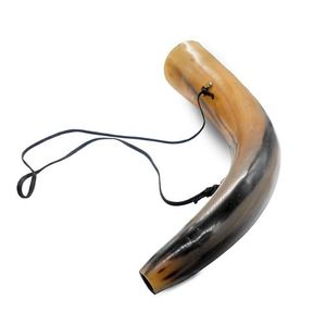 Cuerno Vikingo Tradicional para Beber con Soporte de Cuero Genuino para Eventos Renacentistas y Cosplay - Product Image 4