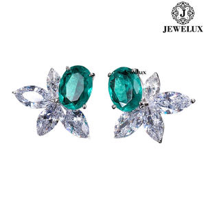 High Quality VVS Diamond <b>Stud</b> Earrings 925 Sterling <b>Silver</b> Gujarat Jewelux Brand IGI Certified for Parties Anniversaries - Product Image 3