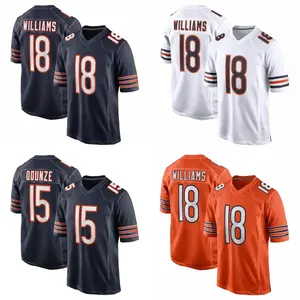 Precios al por Mayor, Camisetas de Fútbol Americano Sublimadas 100% Poliéster, Multicolores, MOQ Bajo, Ropa Deportiva para Equipos, Tallas Grandes - Product Image 5