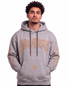 Sweat à capuche épais en molleton 100% coton gris anthracite vintage avec imprimé crânes délavé à l'acide, graphique personnalisé, streetwear hip-hop - Product Image 4