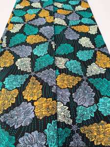 Tela de cera africana de 6 yardas impresa personalizada al por mayor, material de algodón de entrega rápida para ropa y sastrería Congo - Product Image 3