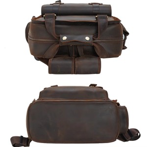 Travel Top Rated Genuine Leather Vintage Laptop <b>Backpack</b> <b>Waterproof</b> Anti-Theft Duty Travel Rucksack LBP-0438 - Product Image 4