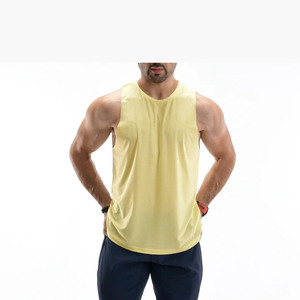 Camiseta sin Mangas de Algodón para Hombre, Personalizada, al por Mayor, de Alta Calidad, para Gimnasio, Entrenamiento, Running y Ropa Deportiva, Transpirable, de Secado Rápido, Ecológica, con Cuello Redondo - Product Image 4