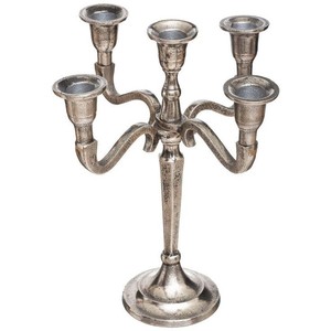 Porte-bougie moderne en aluminium de designer, support métallique abstrait fait main, centre de table de luxe pour mariage et décoration de table à manger - Product Image 5