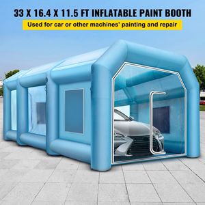 Cabina di Verniciatura Auto Portatile Gonfiabile 39x16.4x13ft con 2 Soffiatori e Sistema di Filtraggio - Per Uso Domestico o Professionale - Product Image 2