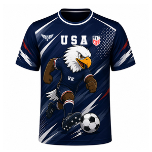 Camiseta de Fútbol Sublimada Estilo Alemán en Negro, Rojo y Dorado, Transpirable, para Aficionados al Fútbol - Product Image 5