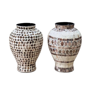 Jarrón Decorativo Hecho a Mano con Mosaico de Madreperla, Artesanía de Concha Premium para Diseñadores de Interiores, Accesorios para el Hogar al por Mayor - Product Image 5