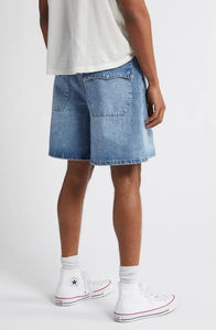 Nouveaux shorts en jean brodés, style streetwear, avec logo personnalisé du fabricant, effet vieilli, prix de gros, qualité supérieure, pour hommes - Product Image 4