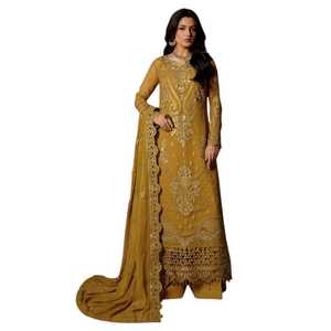 Robes de soirée élégantes pakistanaises en 3 pièces, tenues de fête, brodées, tailles et couleurs personnalisées, mode de mariage et de fête, vente en gros - Product Image 1