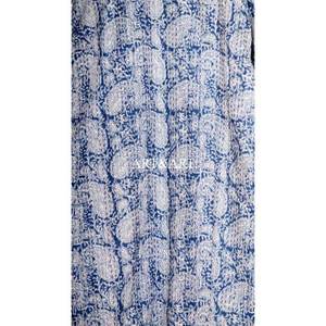 Robe de nuit Kantha élégante faite à la main pour l'été et l'automne, imprimé floral, kimono japonais, bohème, multicolore, décontractée, 100% coton - Product Image 5