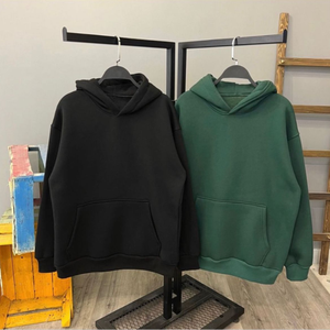 Men Solid Winter Hooded Fleece Digital Printing 100% <b>Polyester</b> <b>Hoodie</b> with Front Pocket Custom Logo Casual Wear - Product Image 5