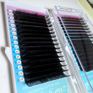 ถาดขนตาปลอมแบบคลาสสิค Private Label J B C D M L Curl สีดำด้าน กำมะหยี่ ขนมิงค์เทียม นุ่มเหมือนแคชเมียร์ สำหรับต่อขนตาแบบเส้นต่อเส้น - Product Image 5