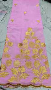 High Quality Woven Combed Cotton Voile <b>Fabric</b> Breathable Embroidery Traditional Multicolour Women's Thoub Lafaya Sudanese <b>Medium</b> - Product Image 3