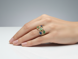 Anillos de Diamantes Múltiples para Mujer, Diamantes Cultivados en Laboratorio, Diamantes Naturales y Diamantes Cultivados en Laboratorio - Product Image 5