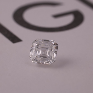 0.65 Ct F Color VVS1 Clarity ASSCHER Lab Grown Loose Diamond HPHT IGI Rated Brilliant for Ring Making Export Quality Diamond - Product Image 1