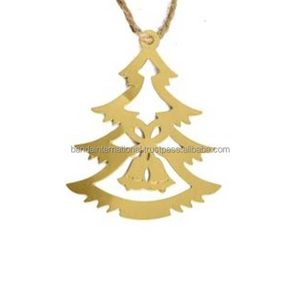 Artículo decorativo colgante de hierro con acabado dorado para decoración del hogar y otras decoraciones navideñas - Product Image 2