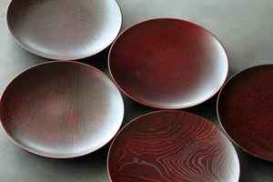 Handmade <b>Wooden</b> <b>Round</b> Decorative Plate Wabi Sabi Style Polished Natural Wood Surface Artisan Design Plates Crafted Tableware - Product Image 2