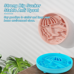 Custom Luxury Designer Slow Feed Sublimation No Spill Portable Bowl For Pet Bowls & Feeders <b>Silicone</b> Slow Feeder Dog Bowl - Product Image 5